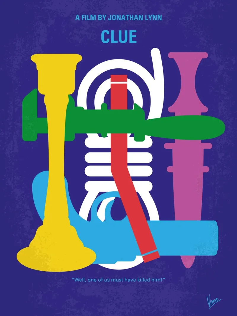 No1066 My Clue minimal movie poster poster da Chungkong