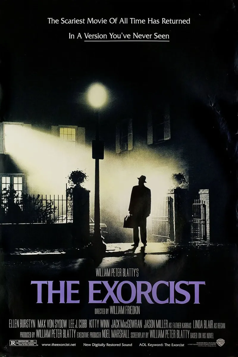 The Exorcist Retro horror Movie pellicola backlit da Attaboy Dsgn