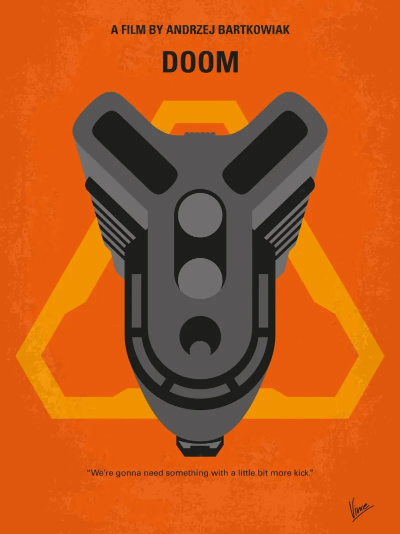 No1075 My Doom minimal movie poster plexiglass da Chungkong