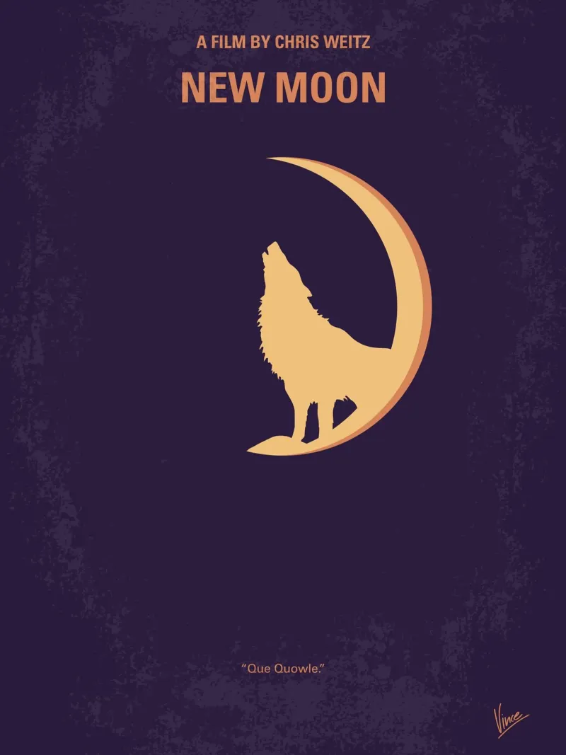 No1081 My Twilight 2 minimal movie poster pellicola backlit da Chungkong