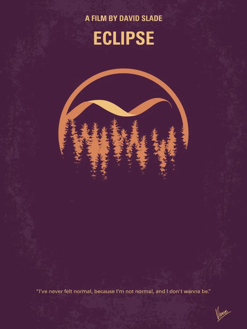 No1082 My Twilight 3 minimal movie poster carta hahnemühle da Chungkong