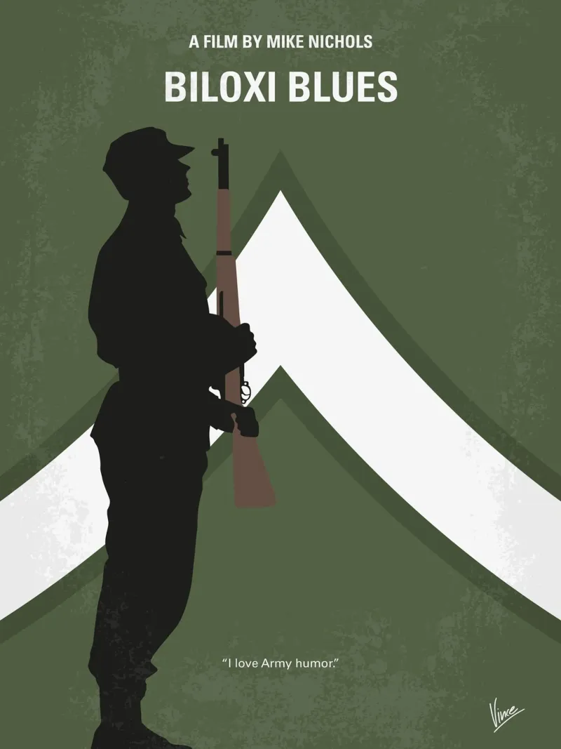 No1095 My Biloxi Blues minimal movie poster plexiglass da Chungkong