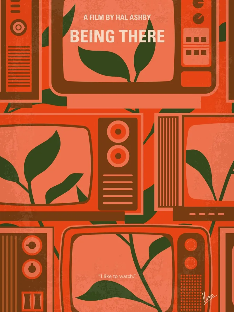 No1096 My Being There minimal movie poster tela con Cornice a cassetta da Chungkong
