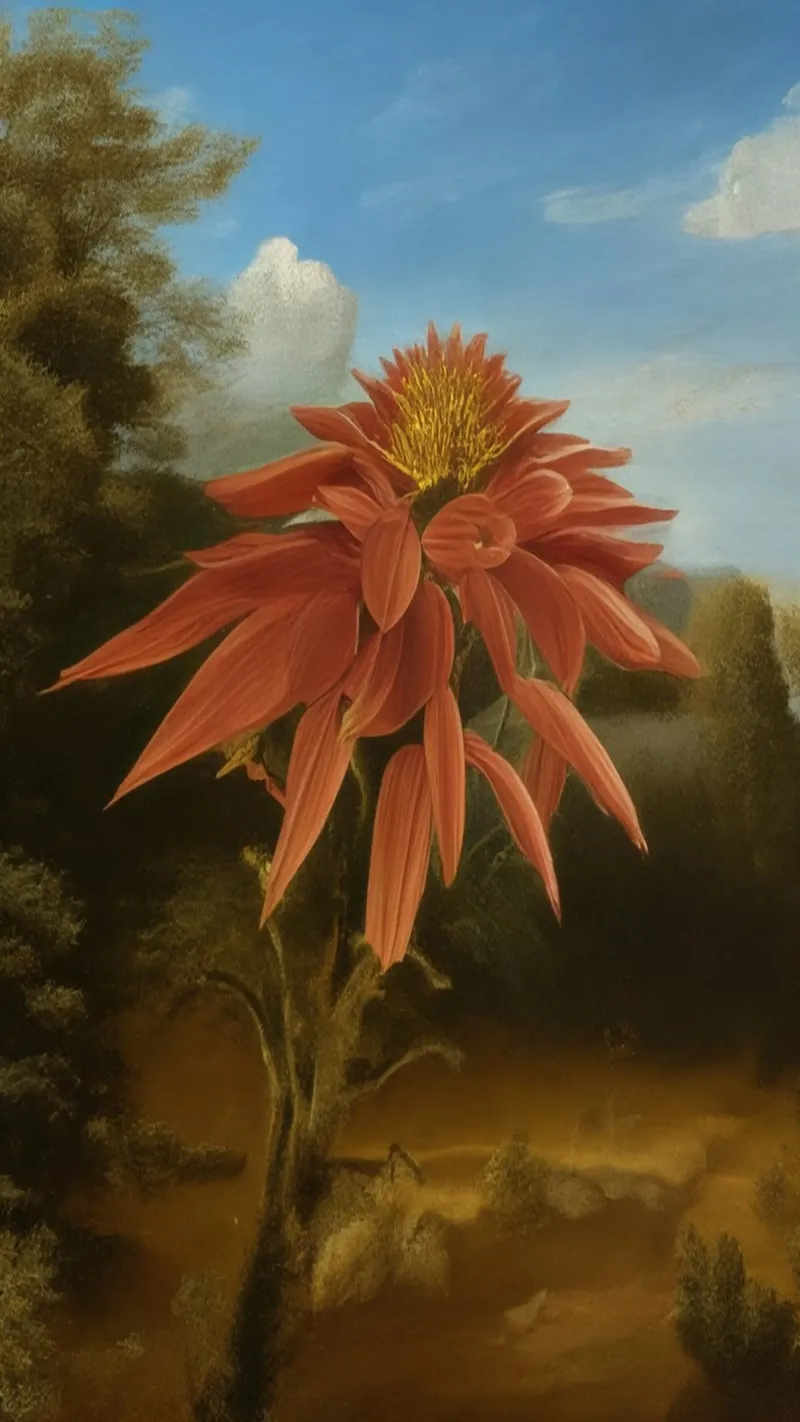 Blumen_14 poster con telaio in alluminio da Impressionismus by LK