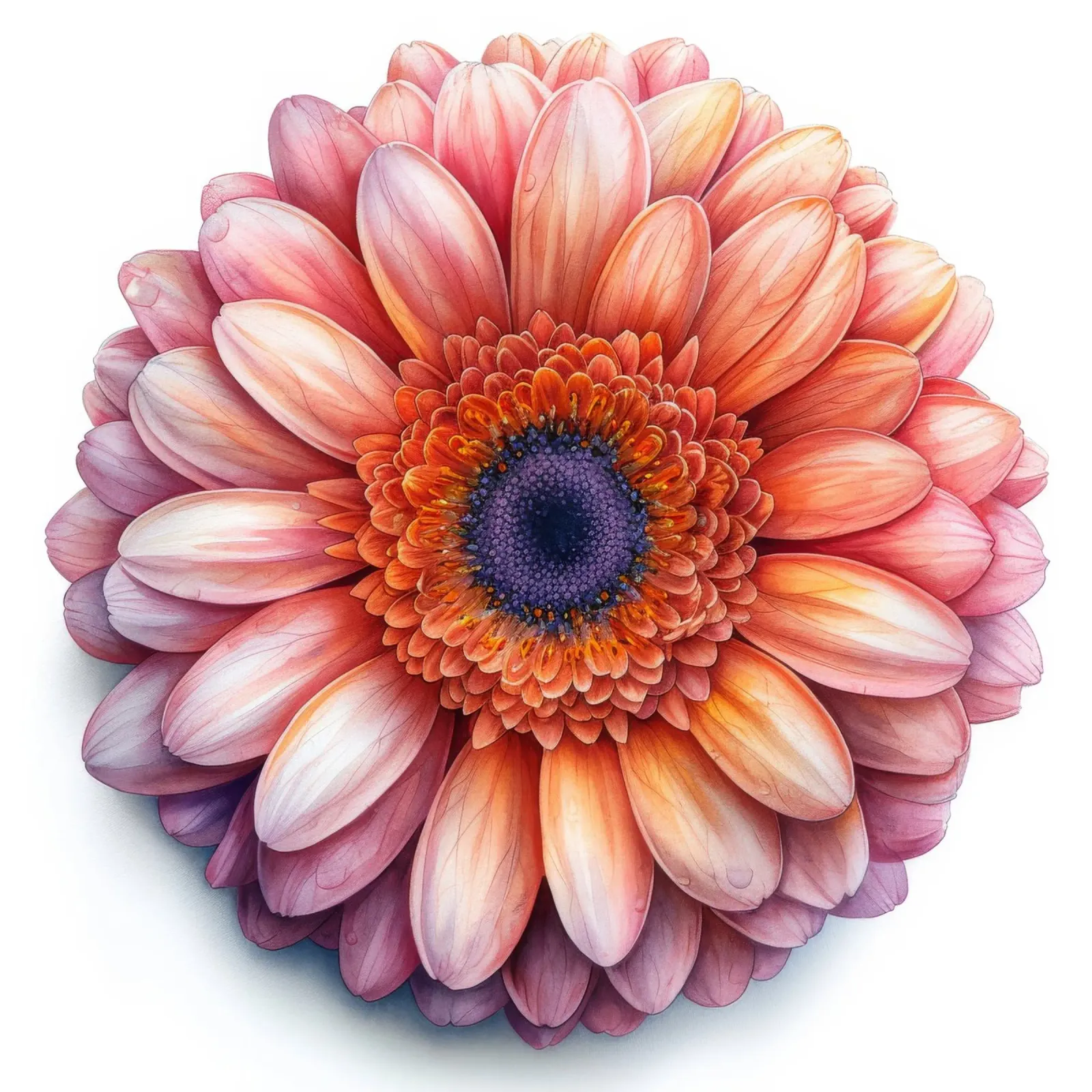 Flor de gerbera 2 metacrilato de Bold Blooms