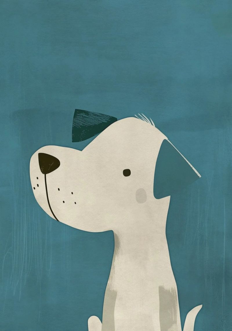 Boho Nursery 6 Dog poster by Boho Print Collection