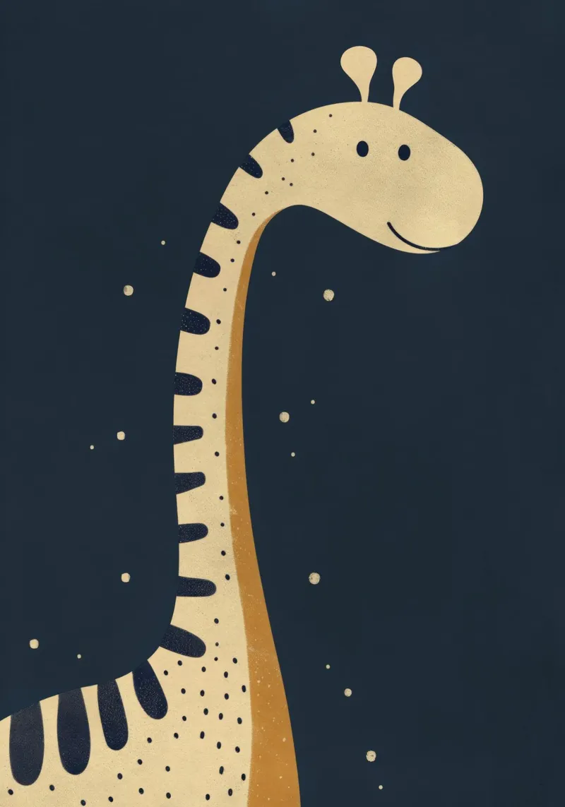 Boho Nursery 7 Dinosaur 1 pellicola backlit da Boho Print Collection