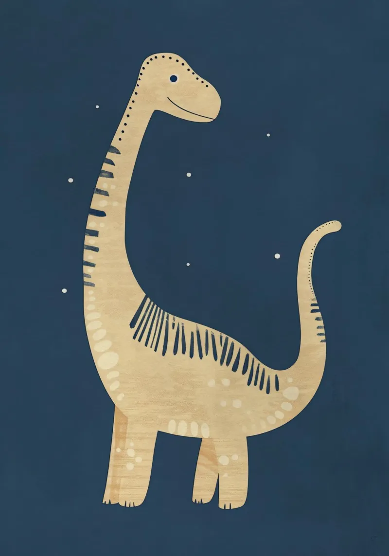 Boho Nursery 7 Dinosaur 2 pellicola backlit da Boho Print Collection