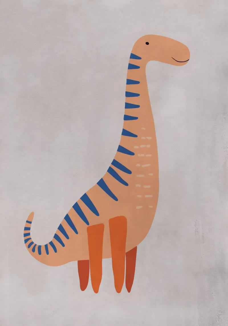 Boho Nursery 7 Dinosaur 3 carta hahnemühle da Boho Print Collection