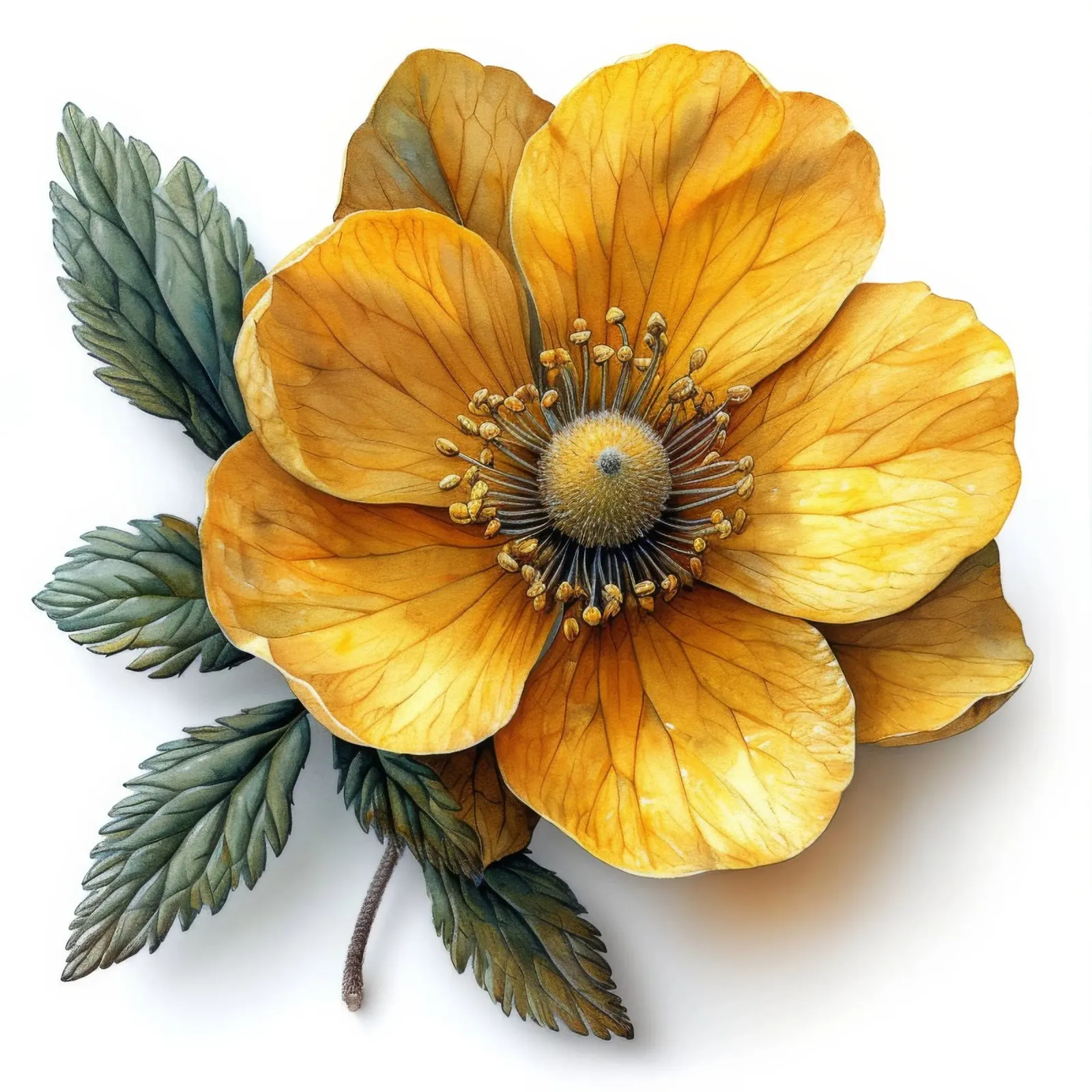 Globeflower 1 pellicola backlit da Bold Blooms
