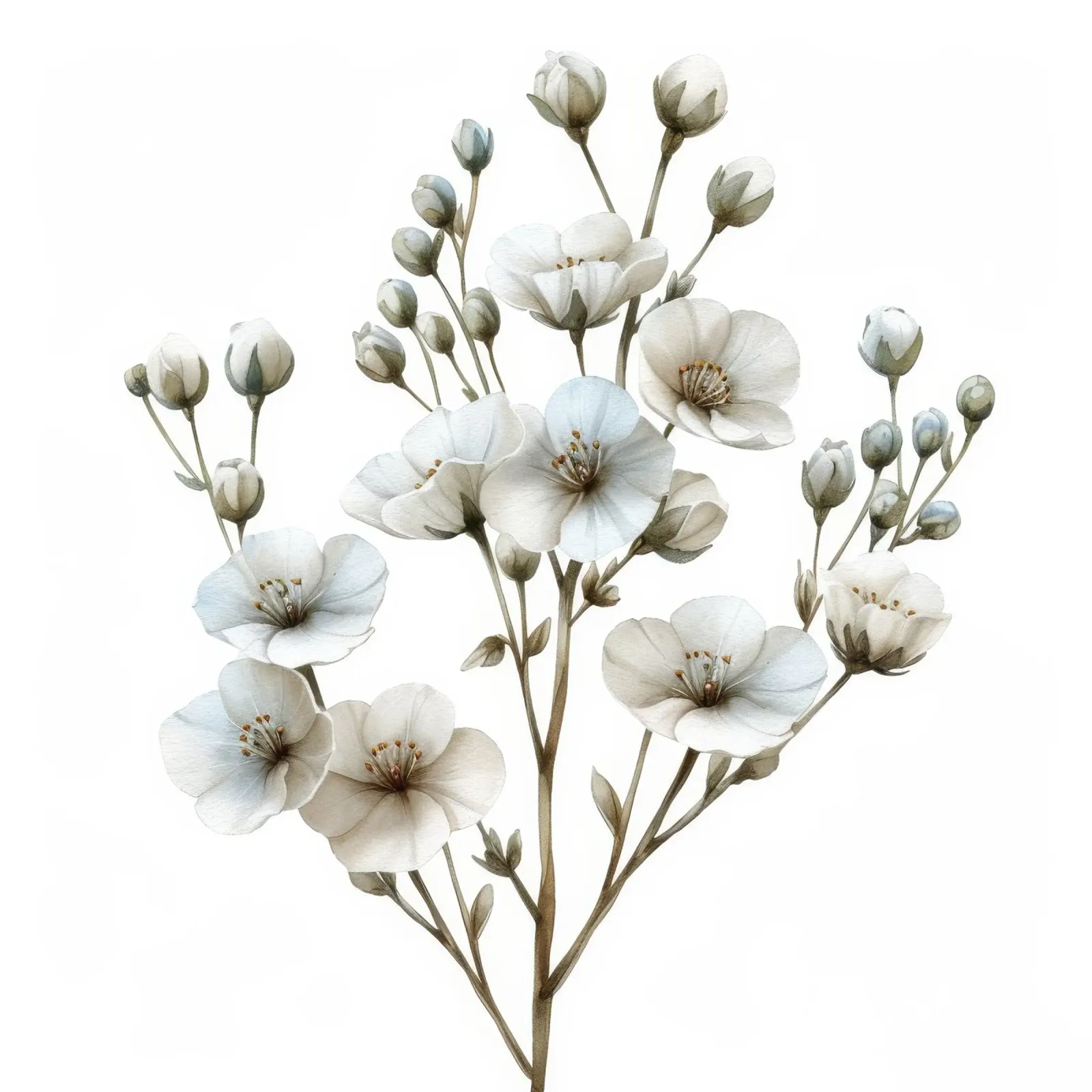 Gypsophile Fleur d'haleine de bébé 2 poster de Bold Blooms