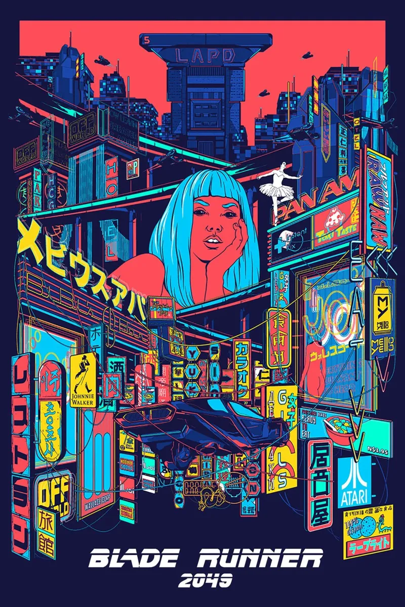 Blade Runner 2049 pellicola backlit da Attaboy Dsgn