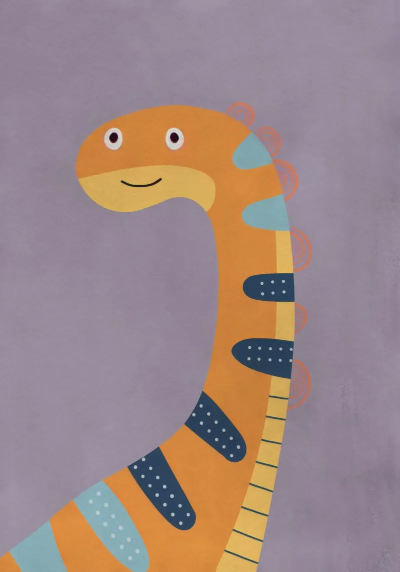 Boho Nursery 9 Dinosaur 2 pellicola backlit da Boho Print Collection