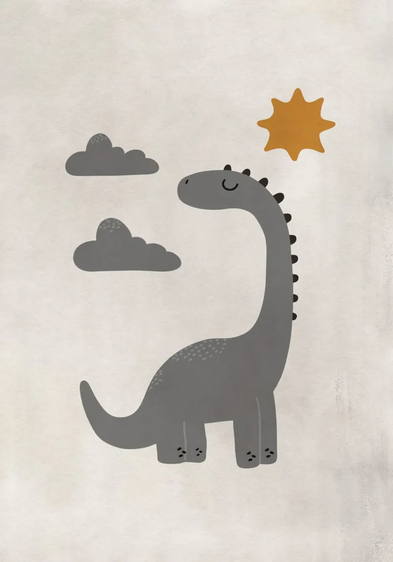 Boho Nursery 9 Dinosaur 4 carta hahnemühle da Boho Print Collection