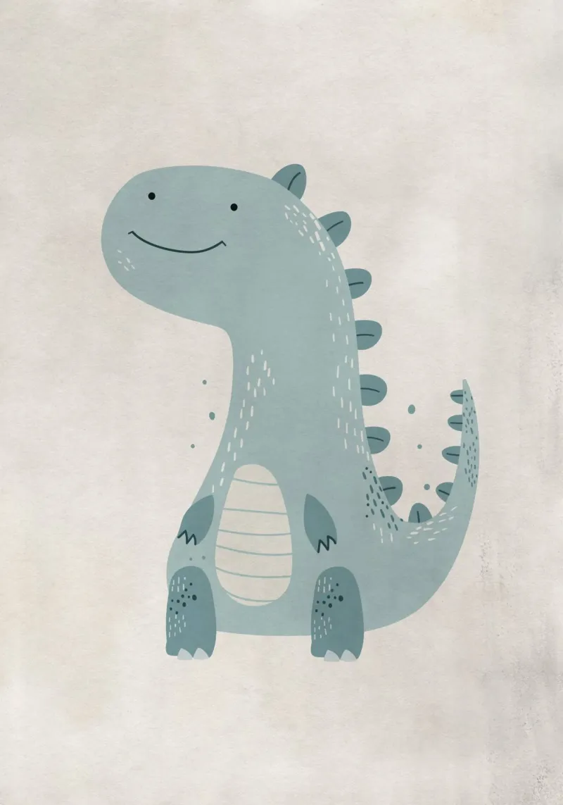 Boho Nursery 10 Dinosaur 1 carta hahnemühle da Boho Print Collection