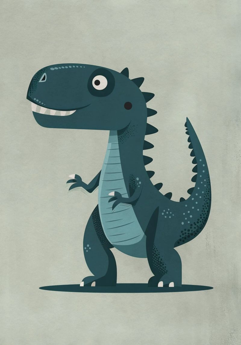 Boho Nursery 10 Dinosaur 4 pellicola backlit da Boho Print Collection