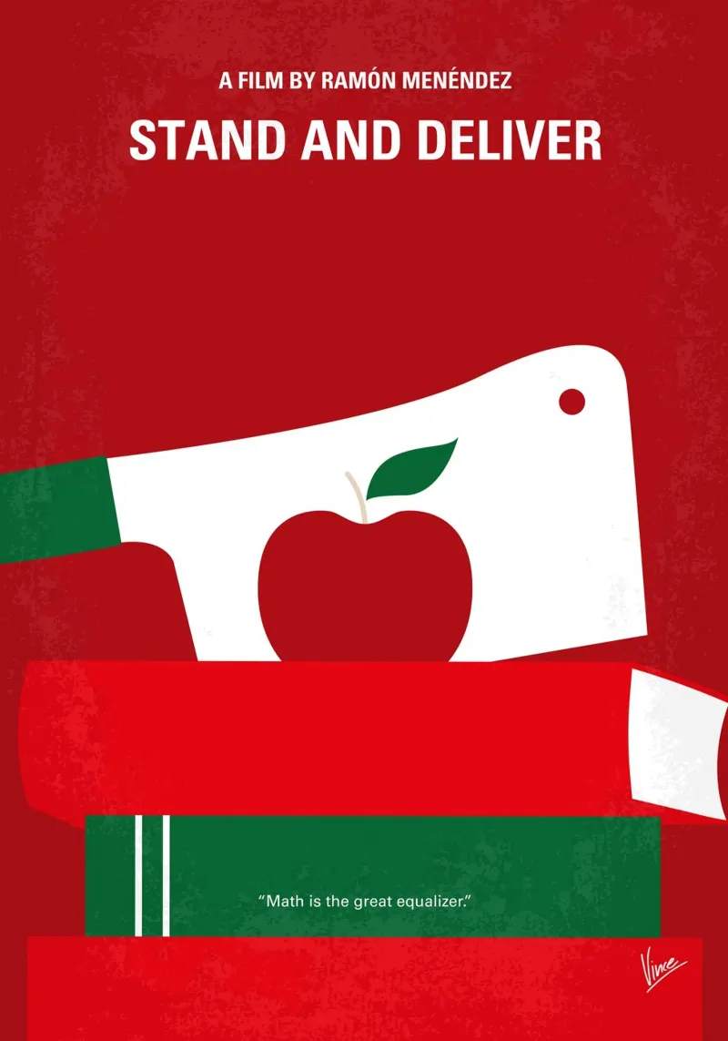 No1103 My Stand and Deliver minimal movie poster carta hahnemühle da Chungkong