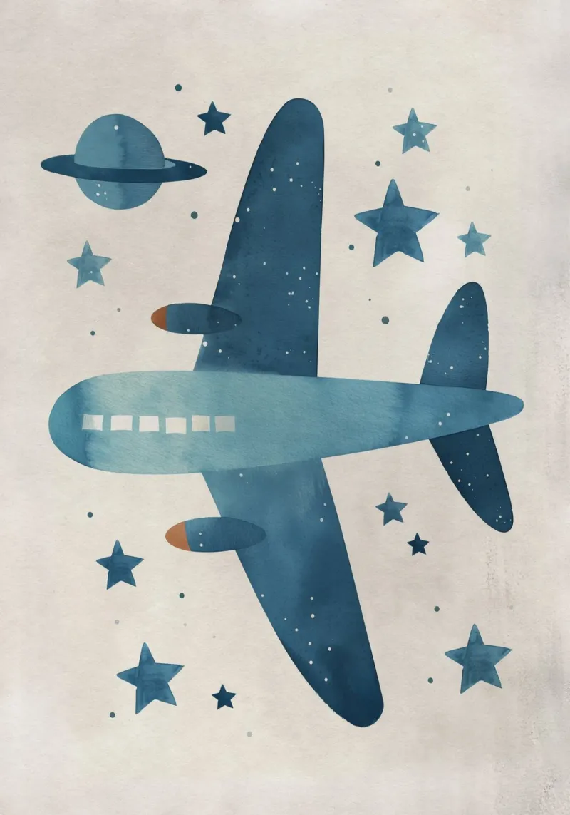 Boho Nursery 11 Plane pellicola backlit da Boho Print Collection