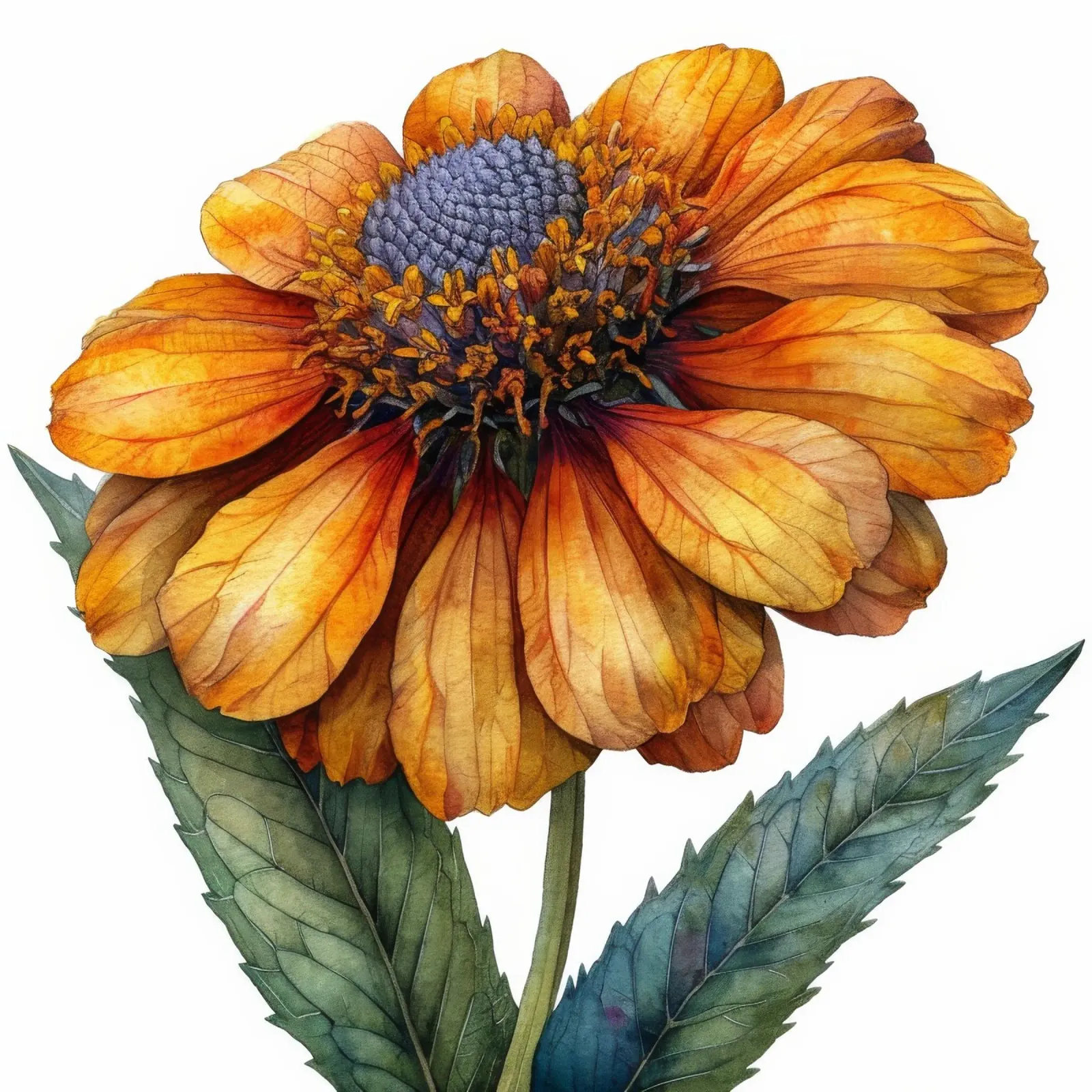 Fiore di Helenium 4 poster da Bold Blooms