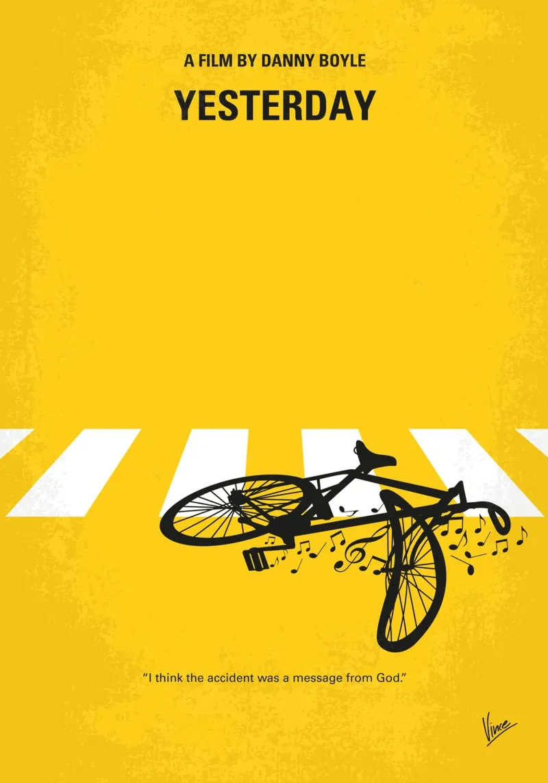 No1106 My Yesterday minimal movie poster poster da Chungkong