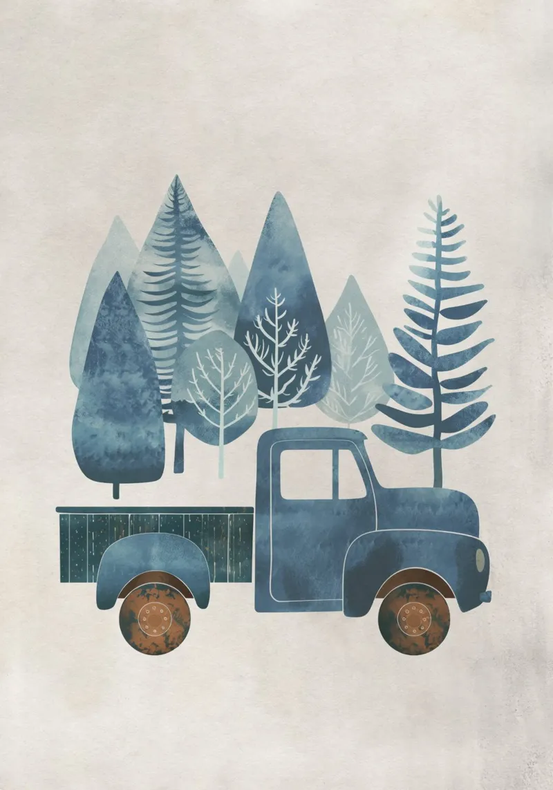 Boho Nursery 11 Truck pellicola backlit da Boho Print Collection