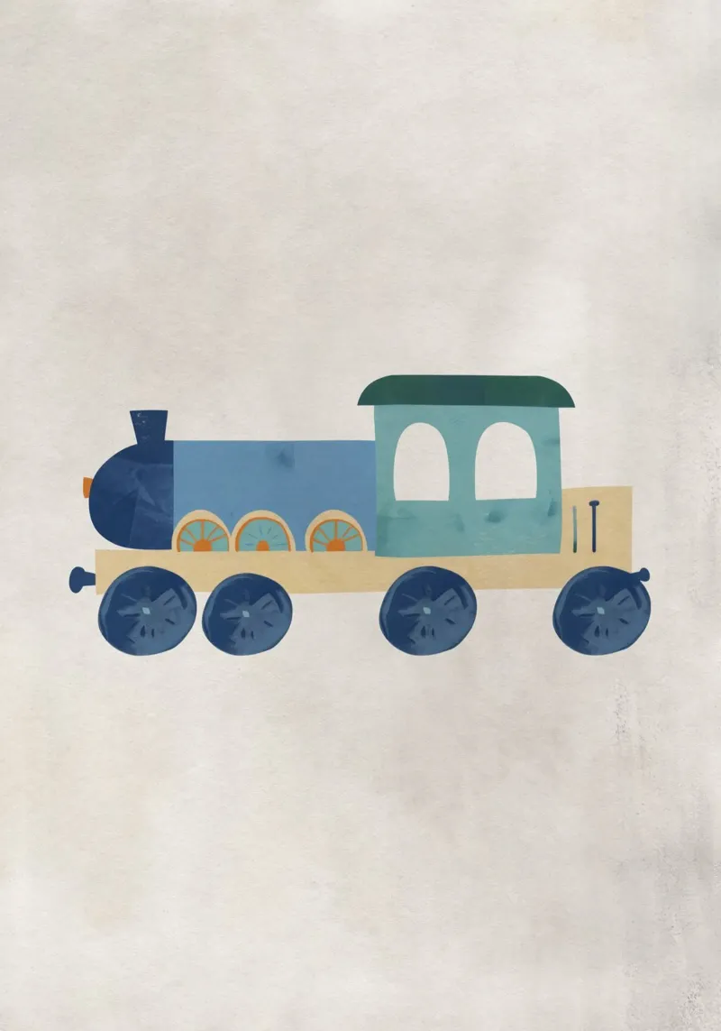Boho Nursery 12 Locomotive pellicola backlit da Boho Print Collection