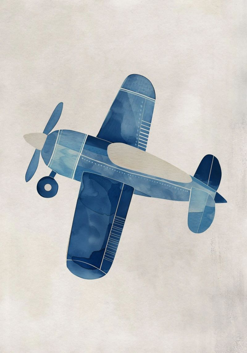 Boho Nursery 12 Plane poster by Boho Print Collection