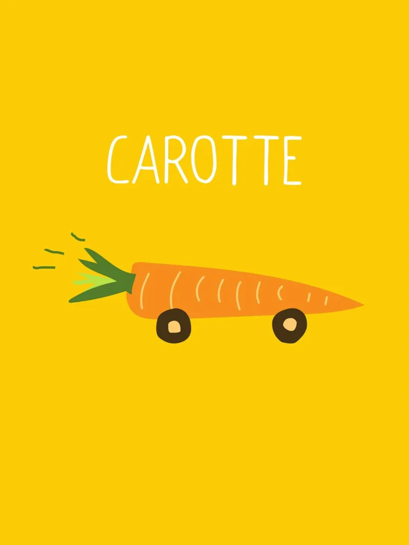 Carotte – die schnellste unter den Möhrchen poster da Constanze Art Direction