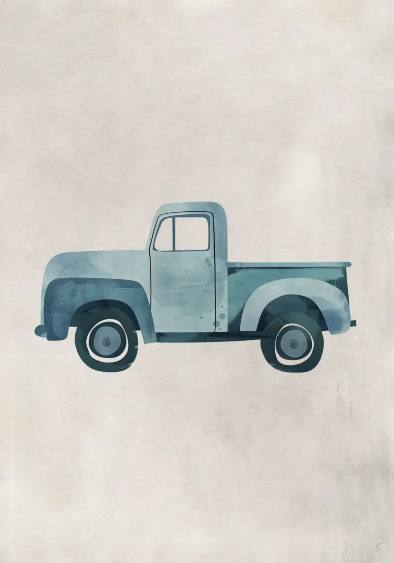 Boho Nursery 12 Truck pellicola backlit da Boho Print Collection