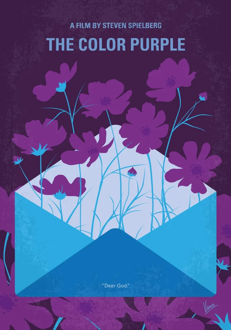 No1109 My The Color Purple minimal movie poster poster da Chungkong