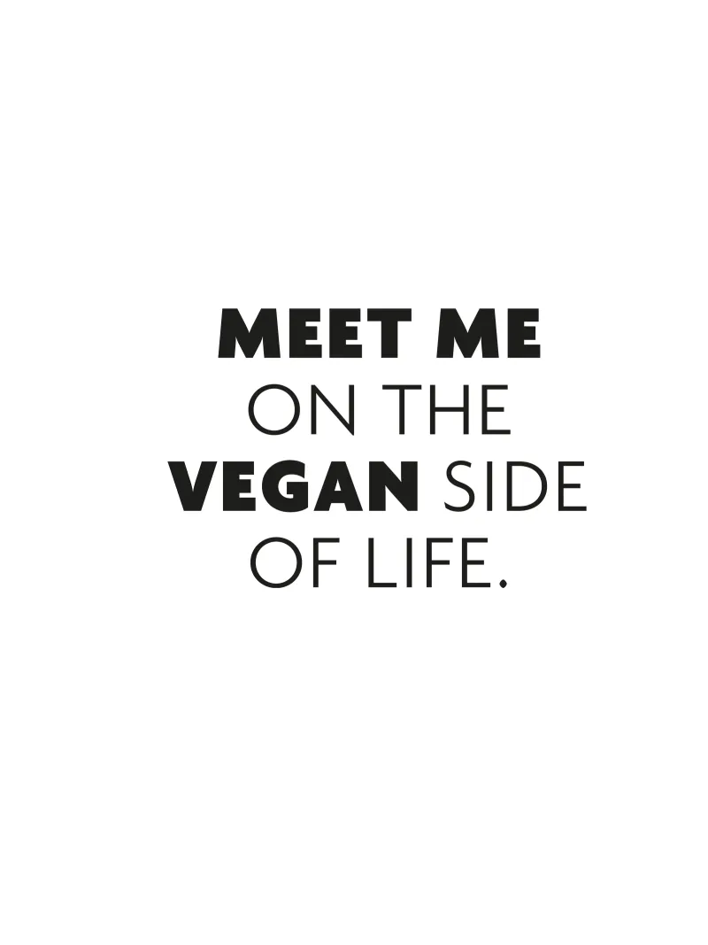 Meet me on the vegan side of life pellicola backlit da Constanze Art Direction