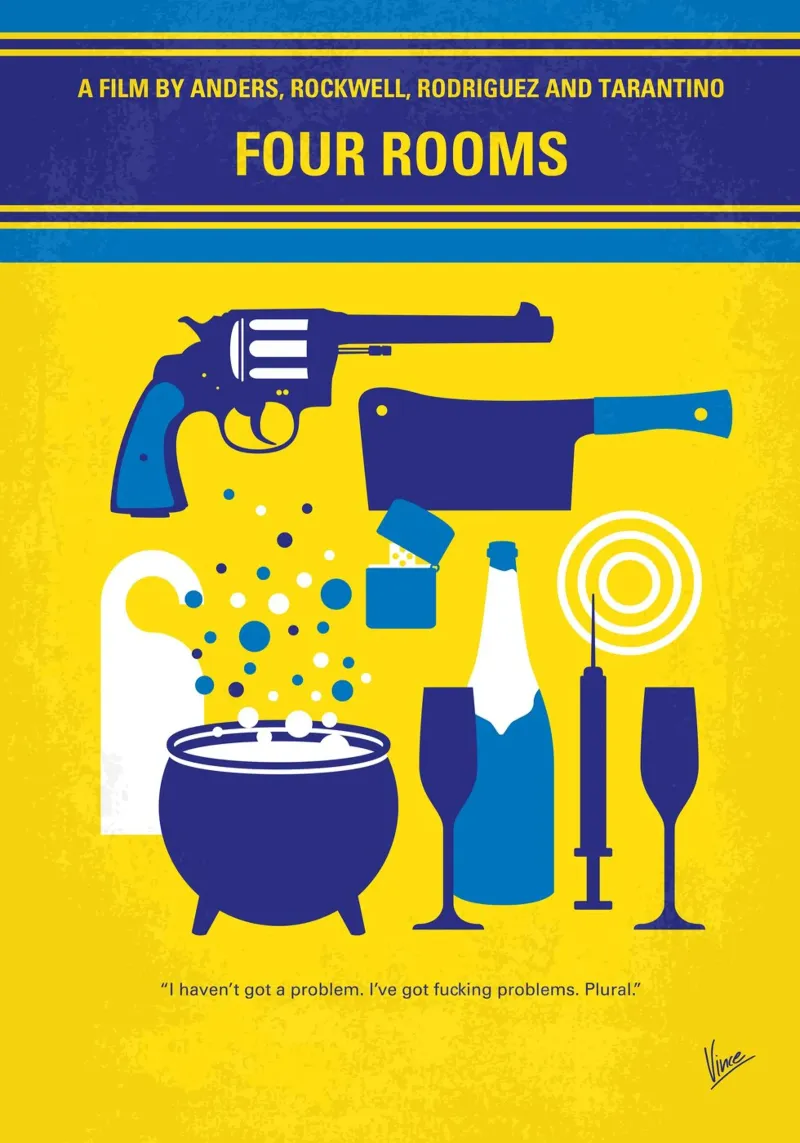 No1114 My Four Rooms minimal movie poster poster con telaio in plastica da Chungkong