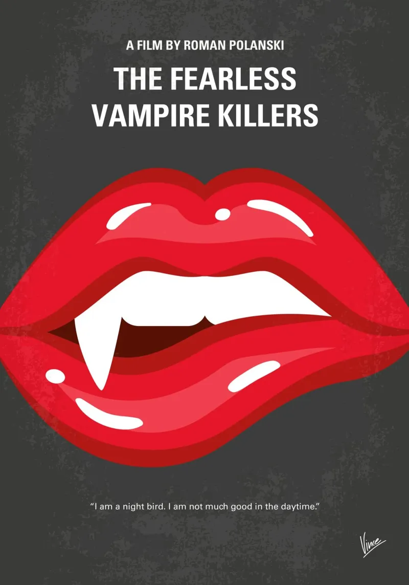 No1119 My The Fearless Vampire Killers minimal movie poster alluminio dibond da Chungkong