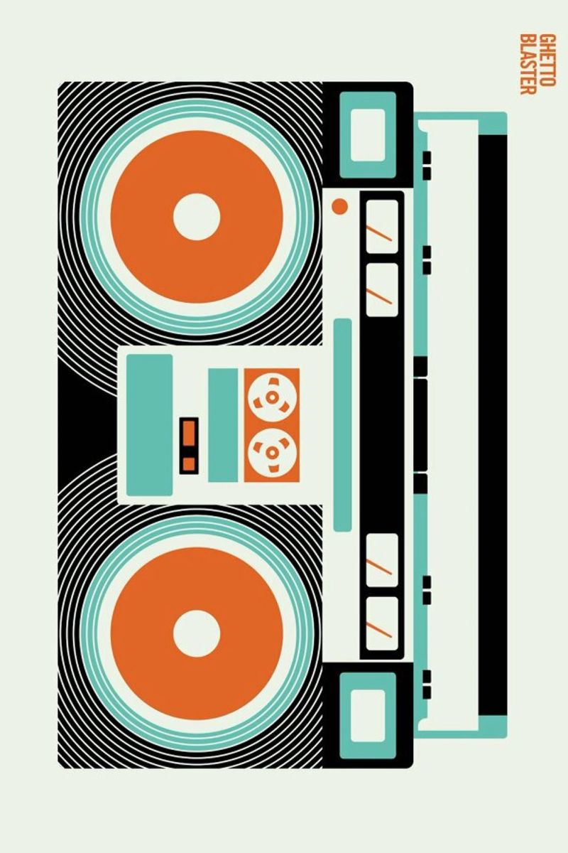 Ghetto Blaster poster by Bo Lundberg