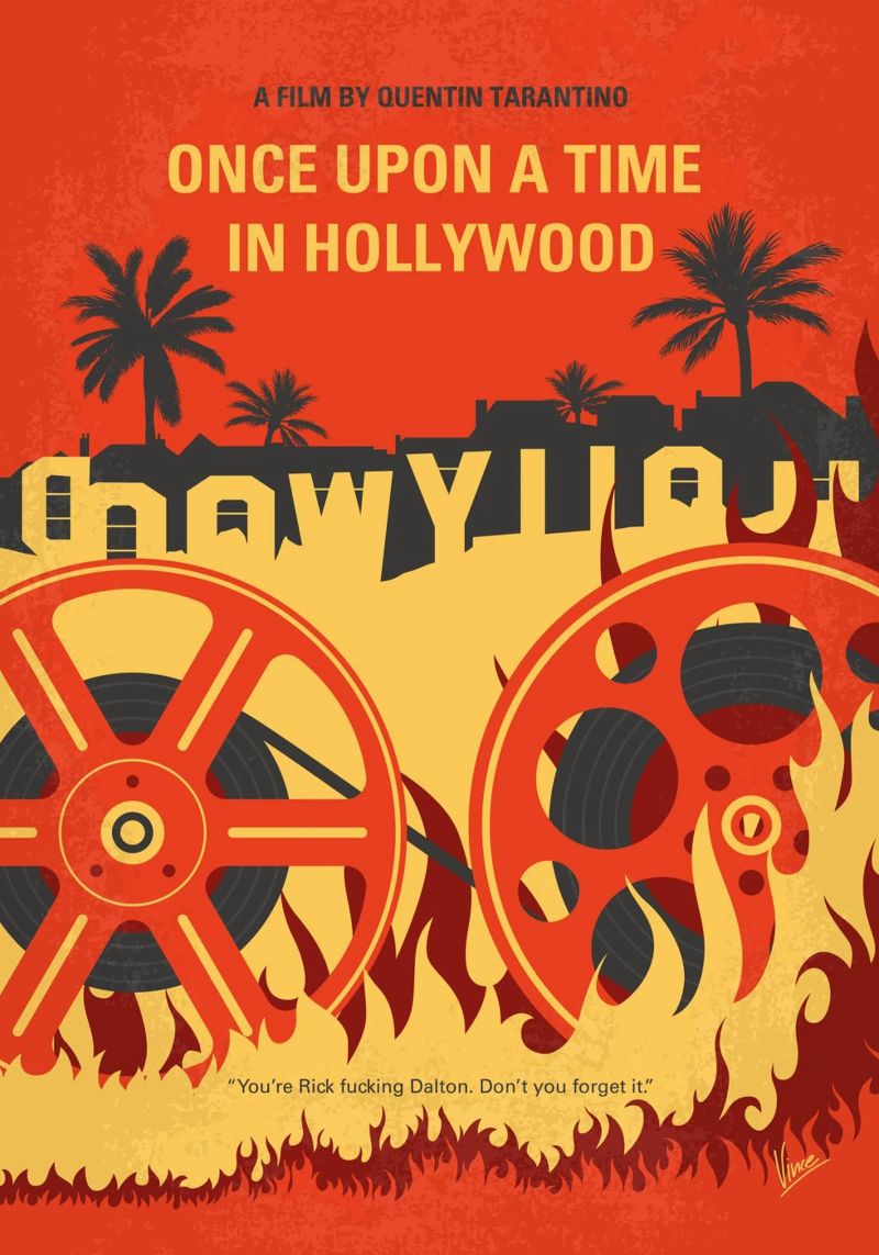 No1120 My Once Upon a Time in Hollywood minimal movie poster poster da Chungkong