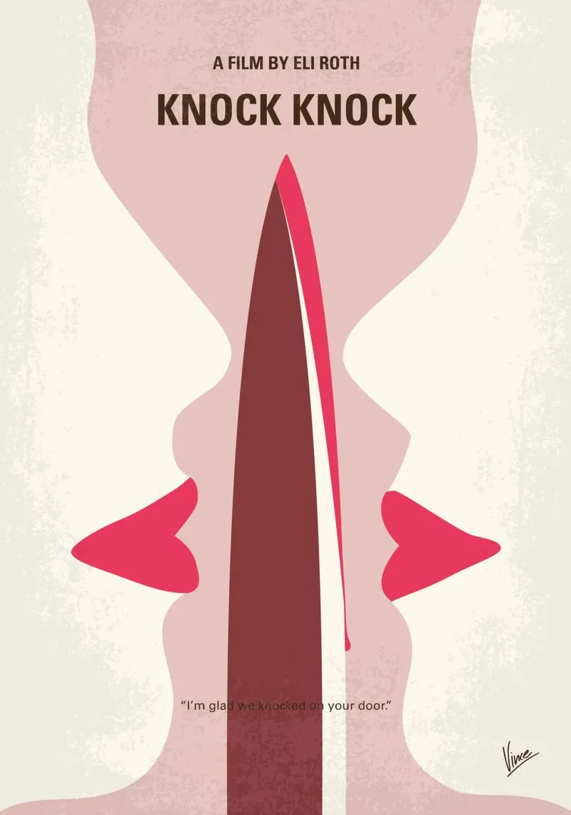 No1122 My Knock Knock minimal movie poster plexiglass da Chungkong