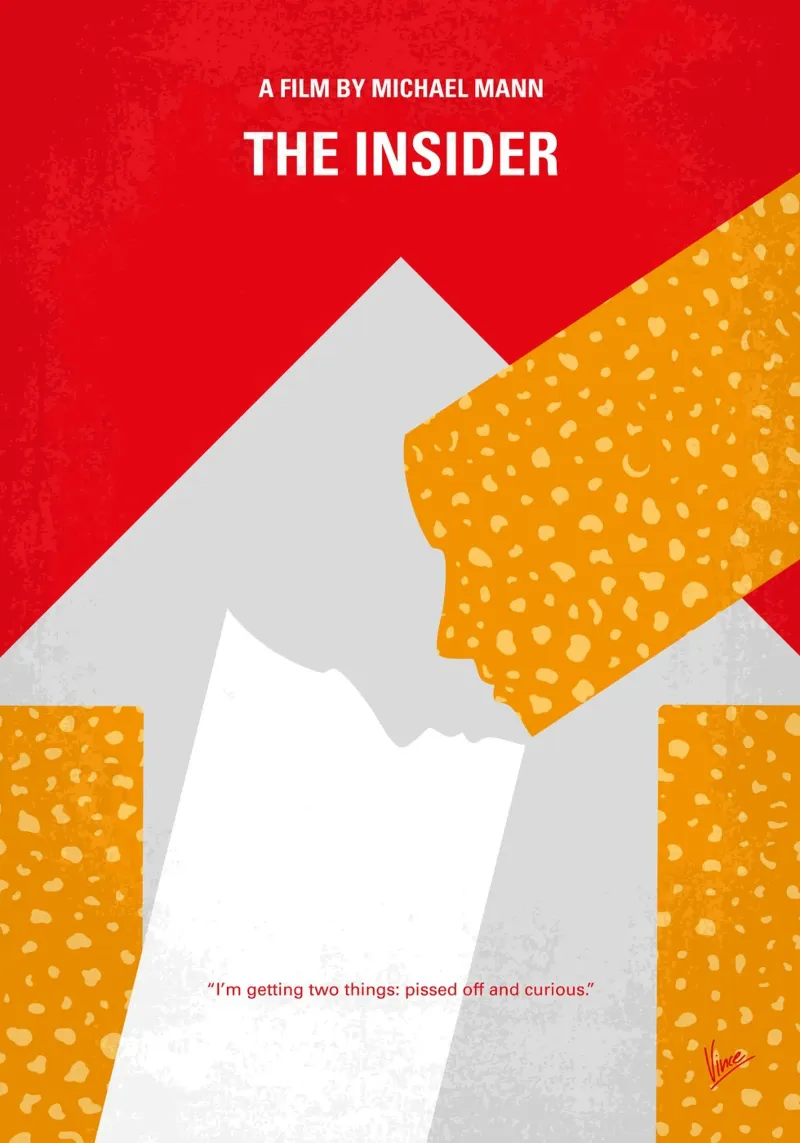 No1137 My The Insider minimal movie poster pellicola backlit da Chungkong
