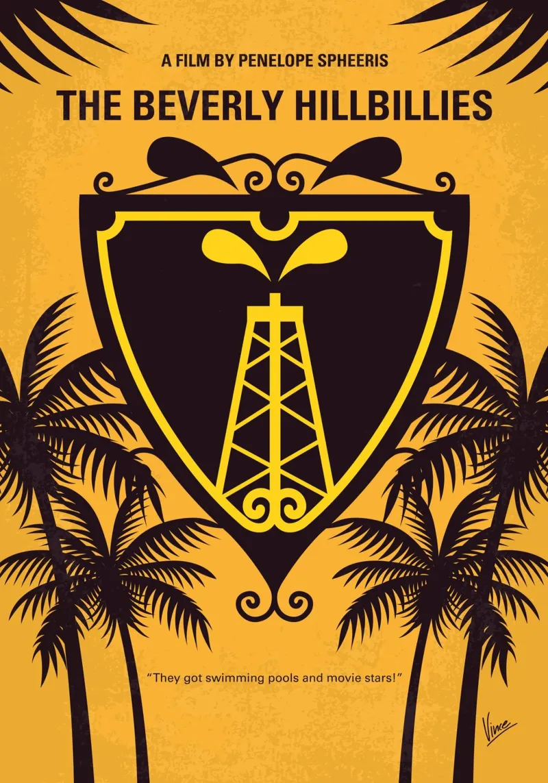 No1147 My The Beverly Hillbillies minimal movie poster tela con Cornice a cassetta da Chungkong
