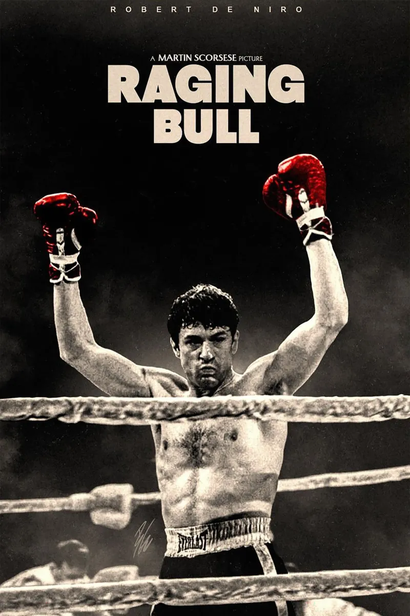 Raging Bull Retro Movie poster da Attaboy Dsgn