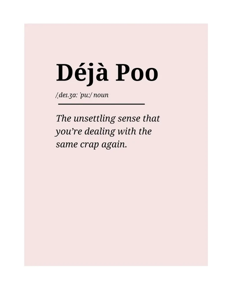 Déjà Poo #2 - Typography Print carta hahnemühle da Hightown Words