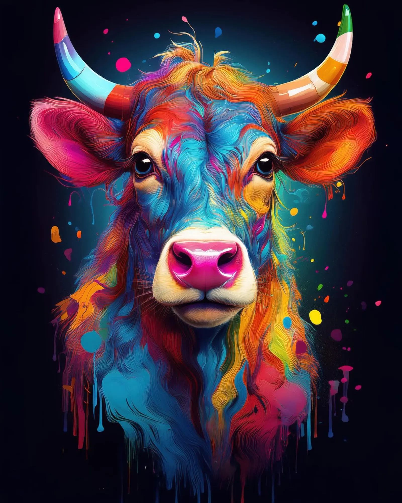Cow pellicola backlit da Art Unleashed