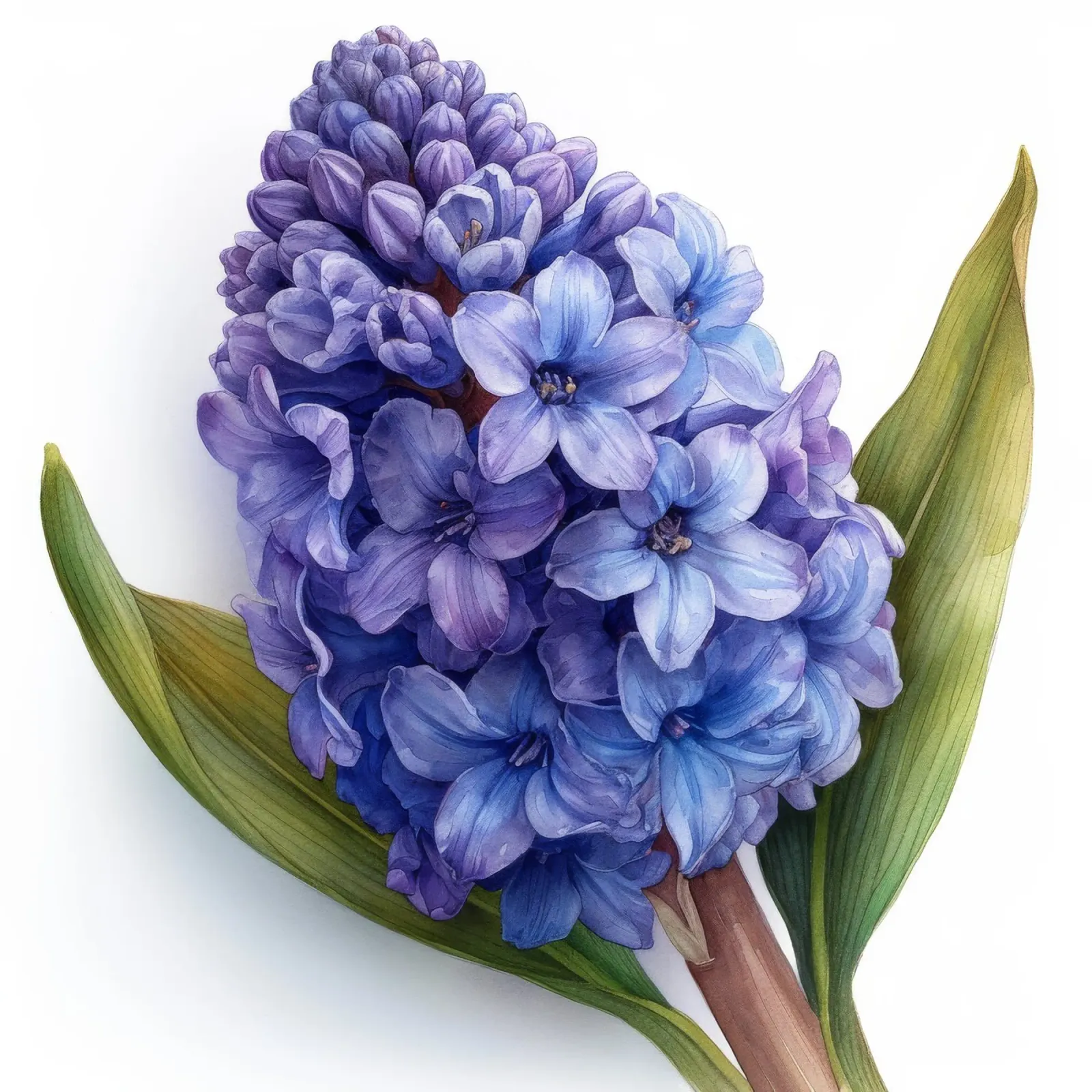 Flor de jacinto 4 hahnemühle de Bold Blooms