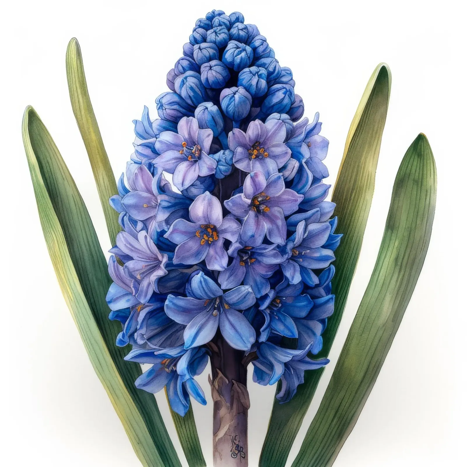 Hyacinth Flower 1 hahnemühle by Bold Blooms