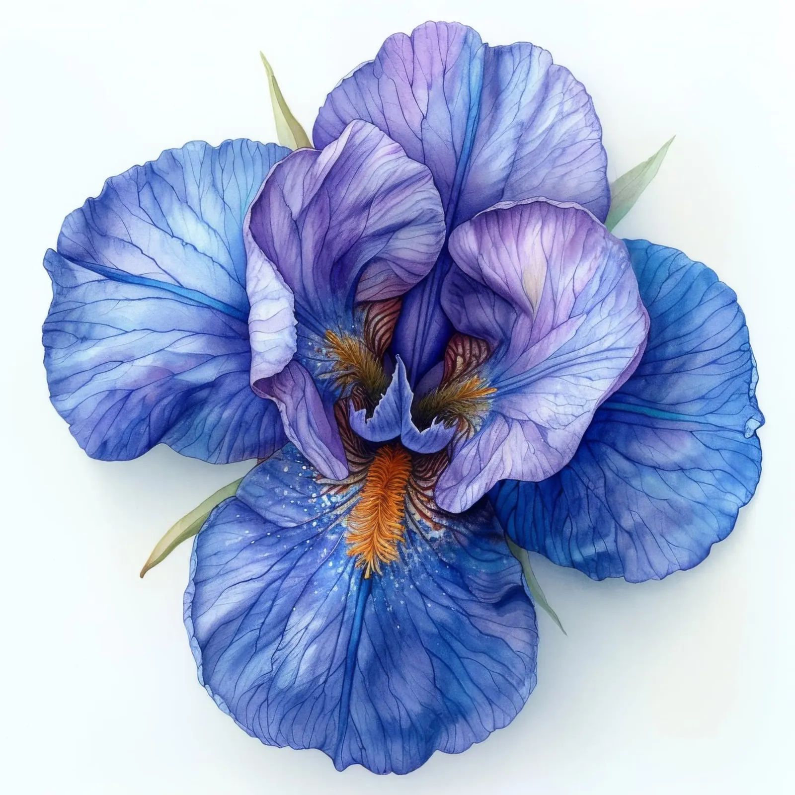 Fiore di iris 2 pellicola backlit da Bold Blooms