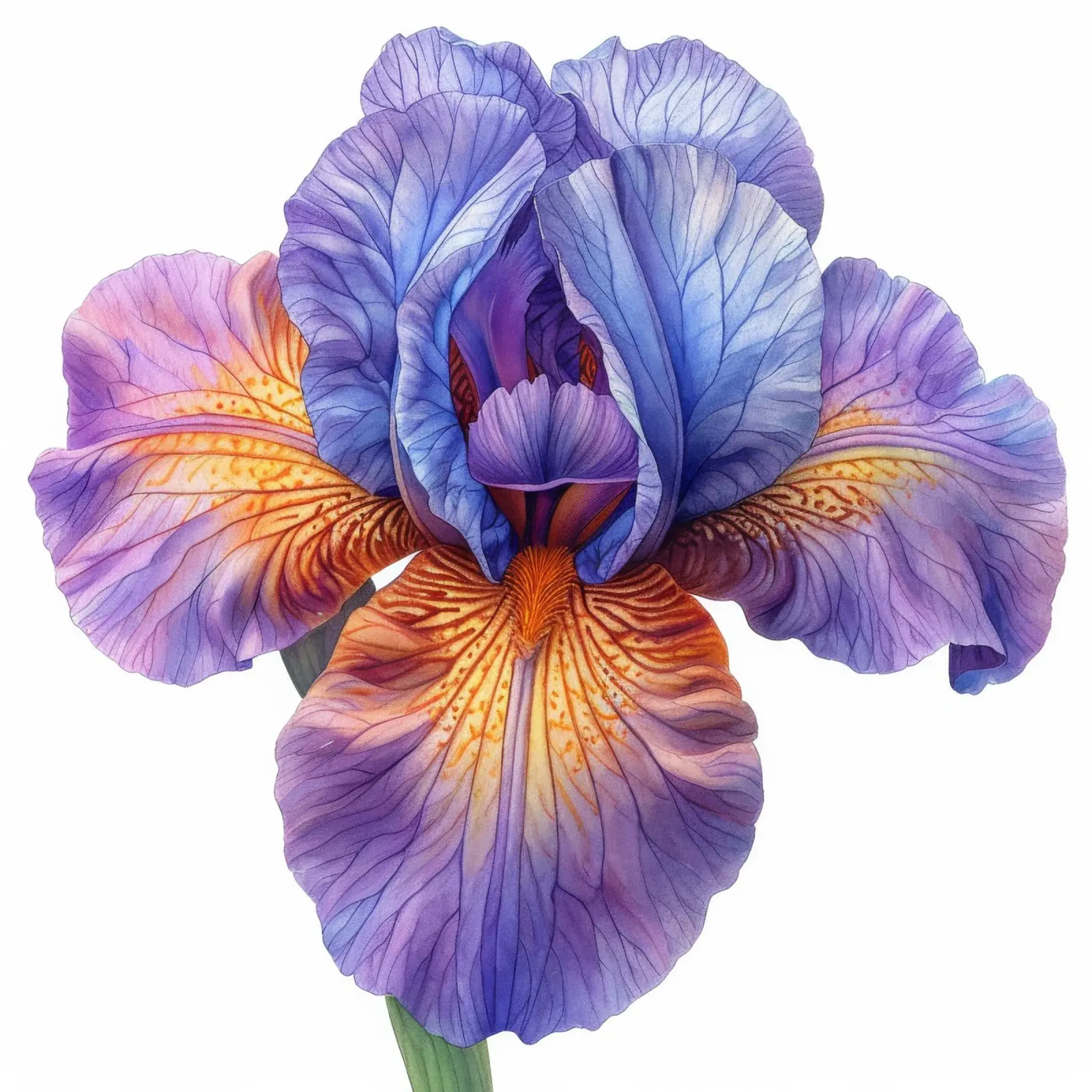 Fiore di iris 3 pellicola backlit da Bold Blooms
