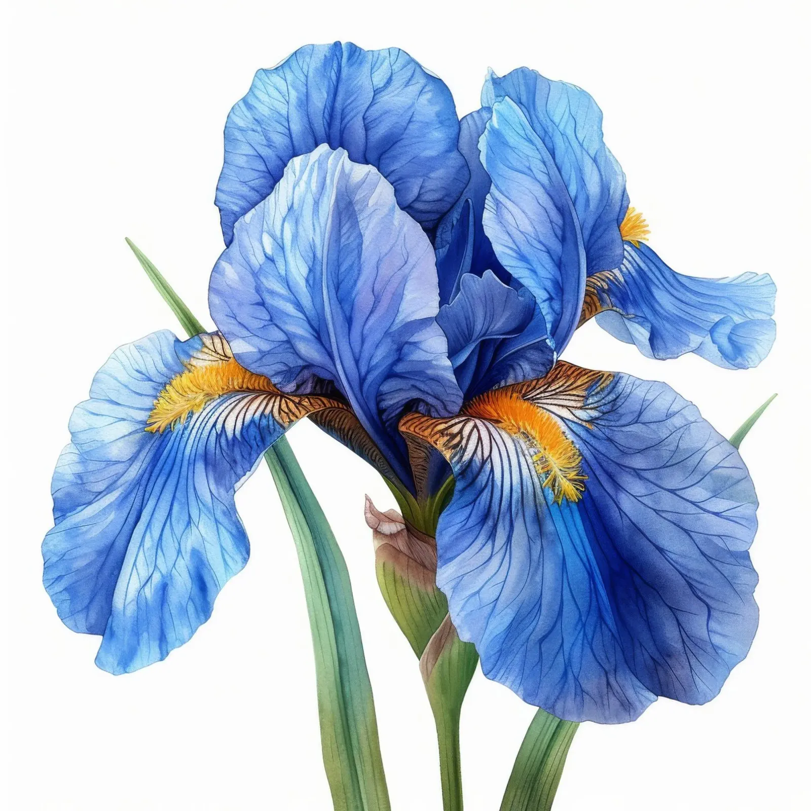 Fiore di iris 4 pellicola backlit da Bold Blooms