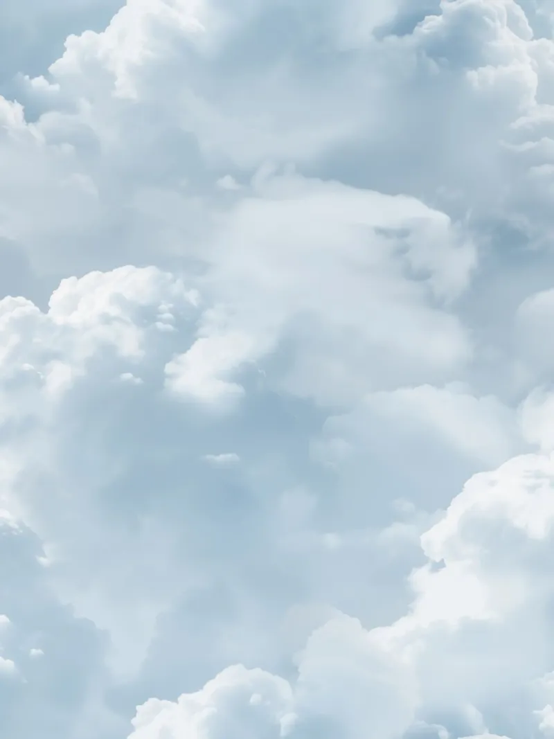 Cielo blu Nuvole astratte Boho Spirituale Estate Yoga Calma Arte poster da Gentle Echoes Art