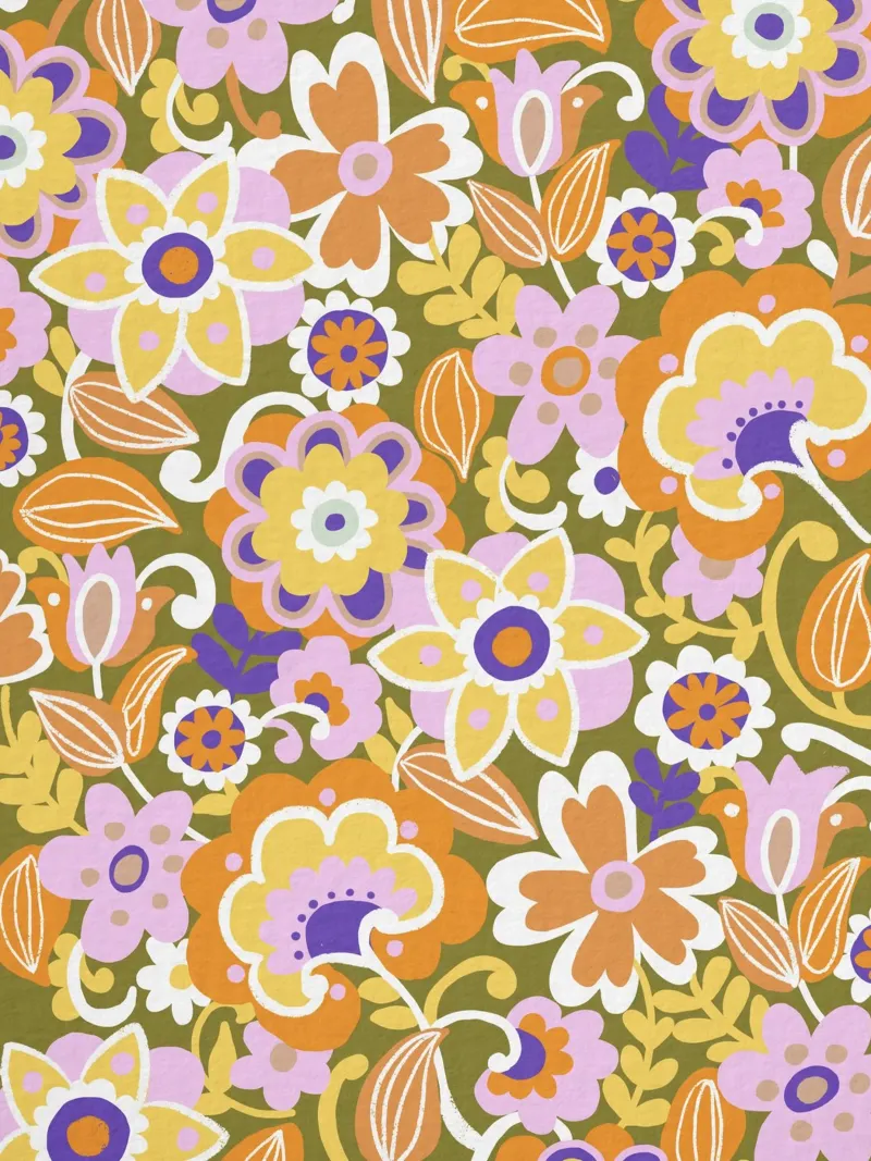 1970s floral pellicola backlit da GigiRosado