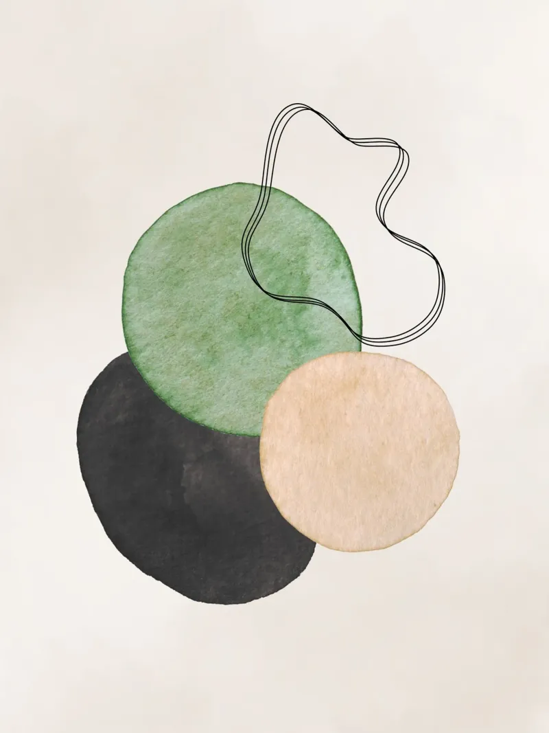 Celestial Green 03 canvas by WijdevenPrints