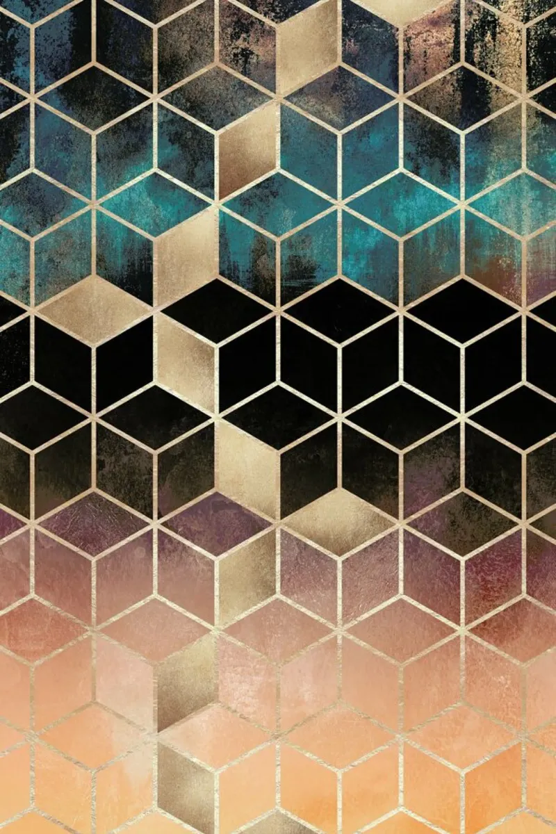 Ombre Dream Cubes carta hahnemühle da Elisabeth Fredriksson
